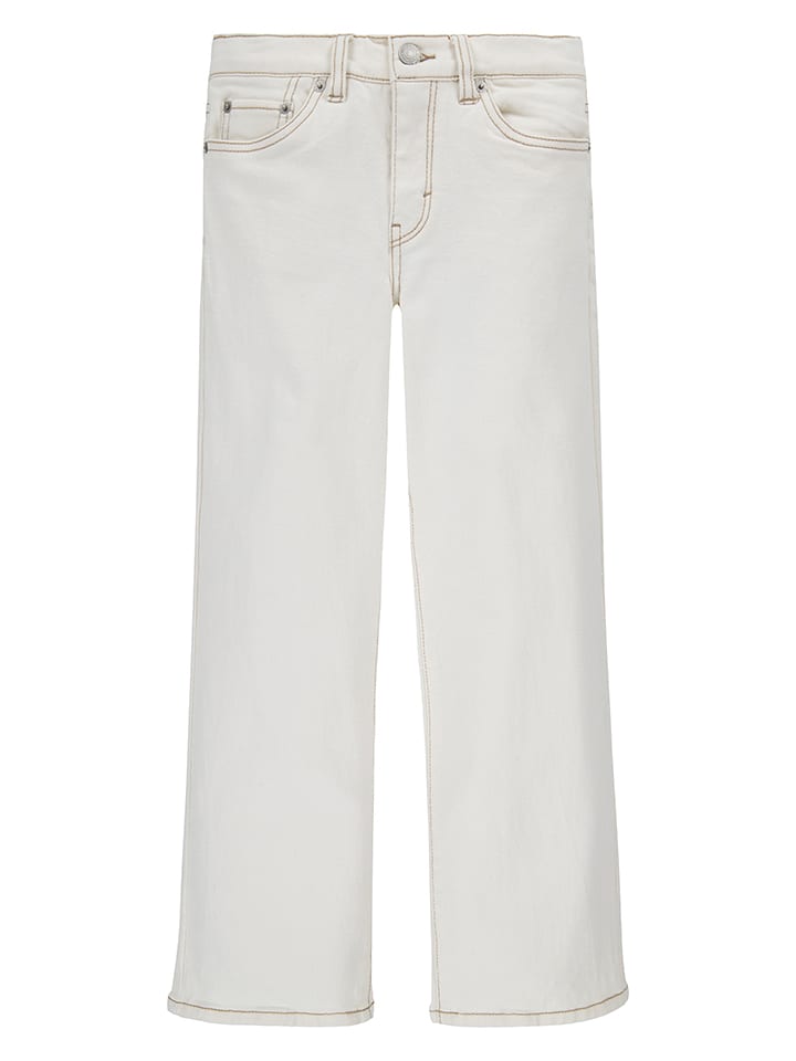 Levi's Kids Dżinsy - Wide leg - w kolorze białym rozmiar: 152