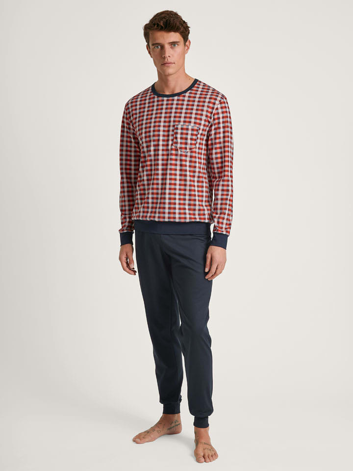 Calida Piżama w kolorze czerwono-granatowym rozmiar: L