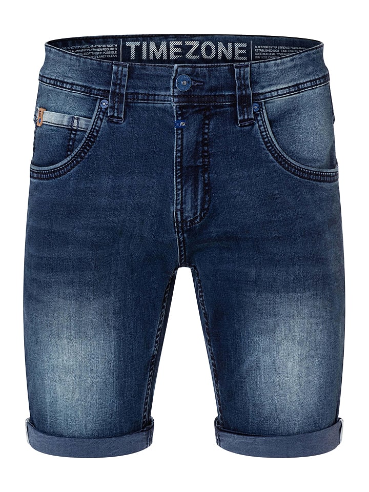 Timezone Szorty dżinsowe "Scotty" w kolorze granatowym rozmiar: W30