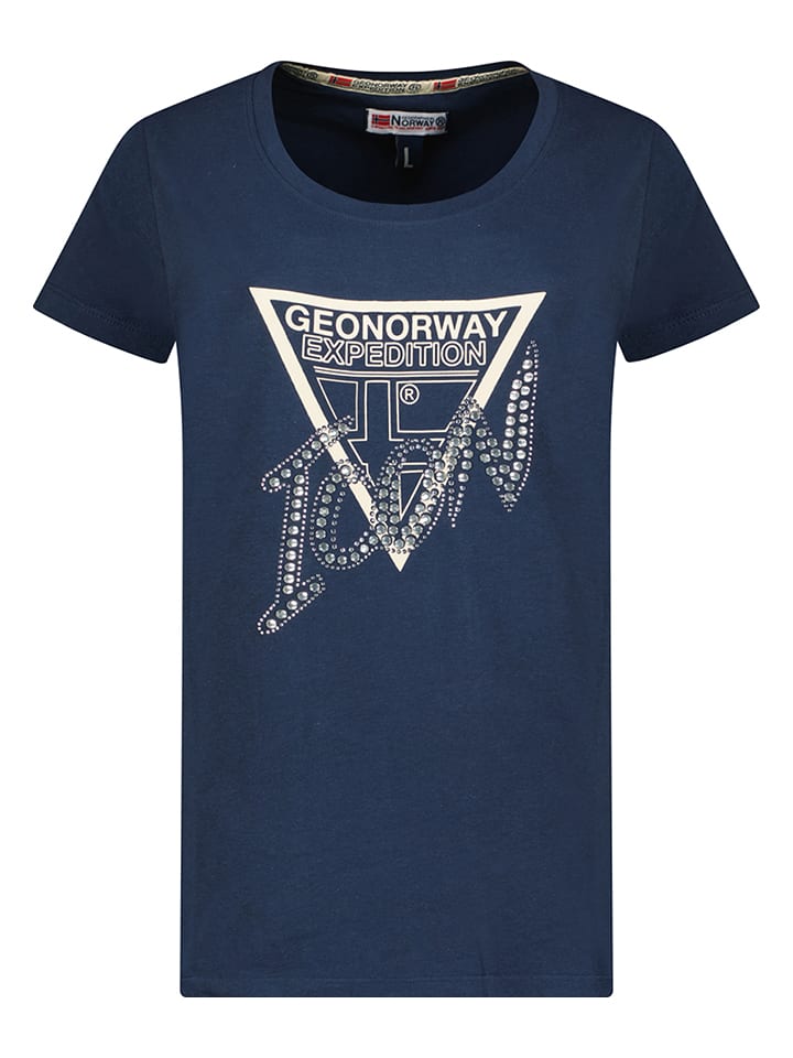 Geographical Norway Koszulka "Jalimar" w kolorze granatowym rozmiar: XL