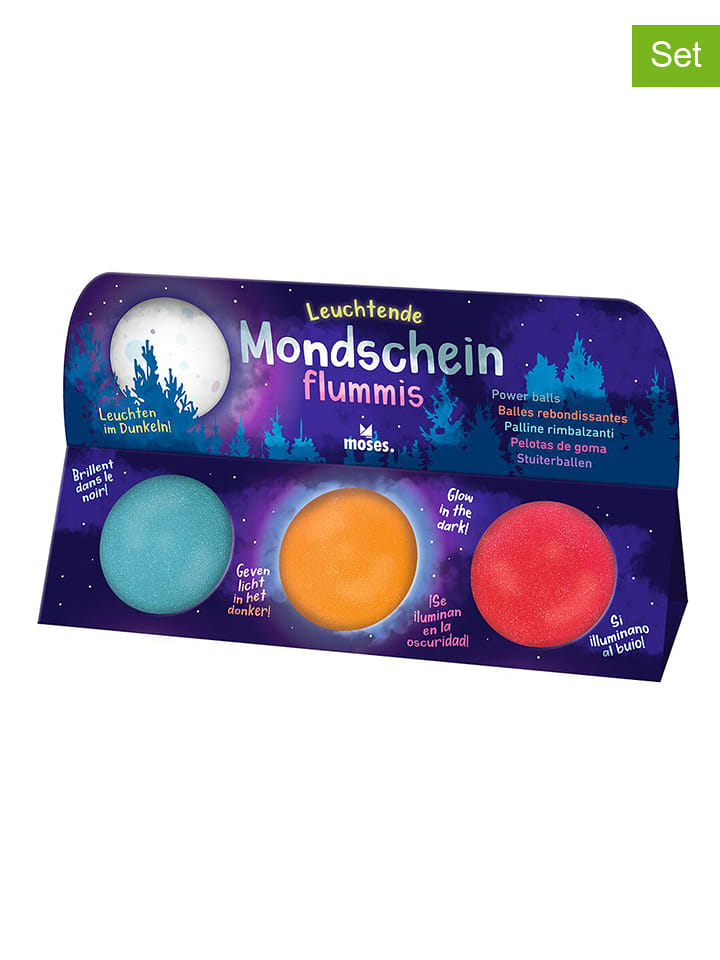 moses. Świecące piłeczki (3 szt.) - 3+ (produkt niespodzianka) rozmiar: onesize