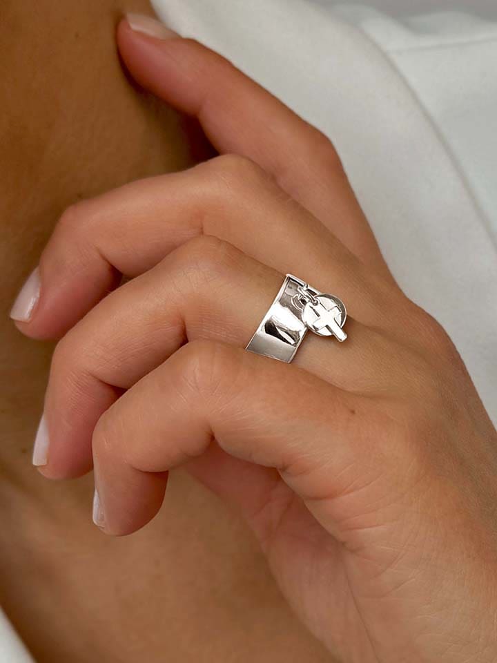 Eclat d'Argent Srebrny pierścionek rozmiar: 56