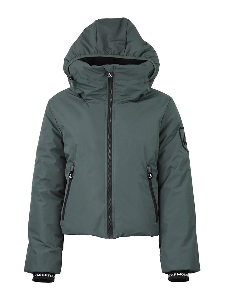 Peak Mountain Kurtka narciarska "Ally" w kolorze zielonym rozmiar: L