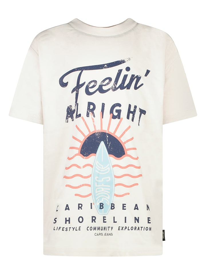 Cars Koszulka "Tyros" w kolorze białym rozmiar: 128