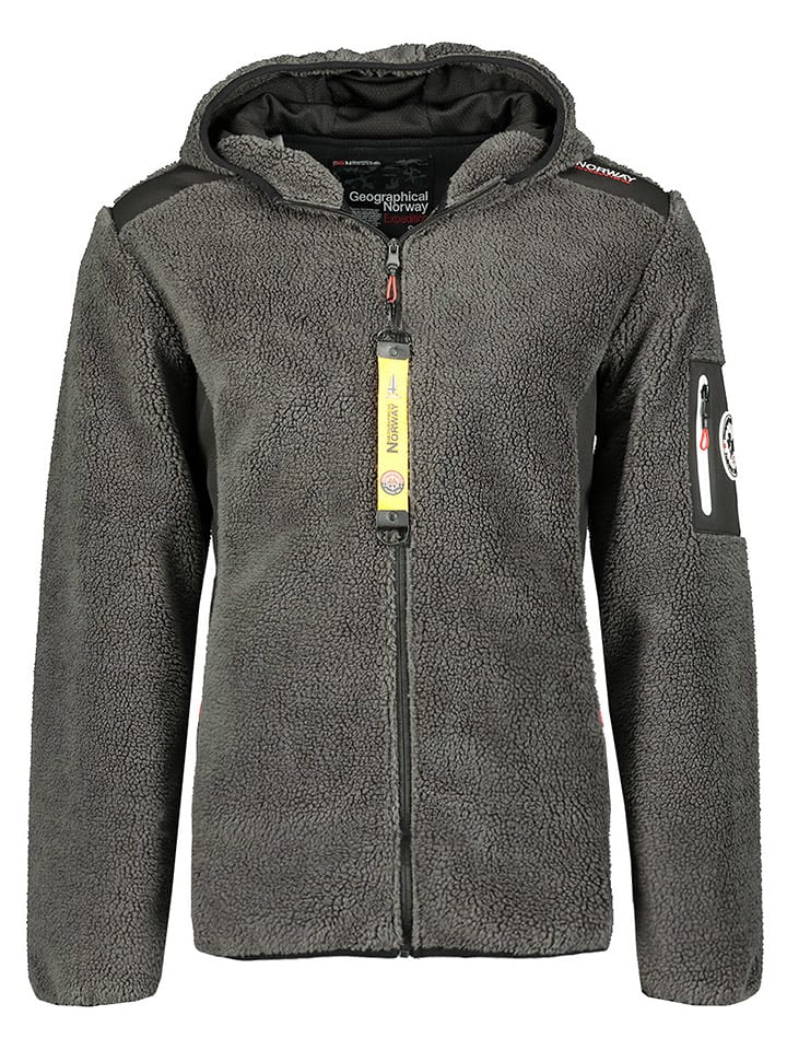 Geographical Norway Kurtka polarowa w kolorze szarym rozmiar: M
