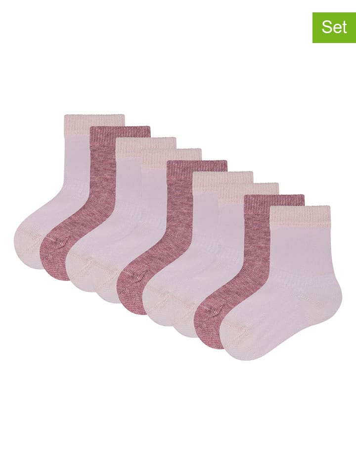 camano Skarpety (9 par) w kolorze szaroróżowym rozmiar: 19-22