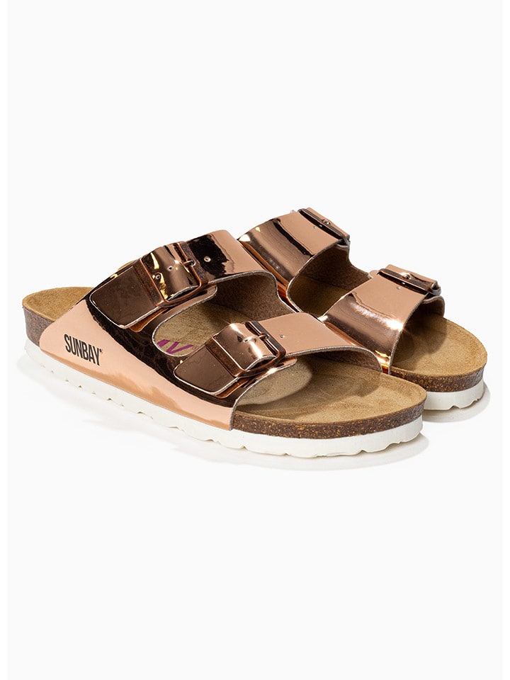 Sunbay Klapki "Trefle" w kolorze różowozłotym rozmiar: 41