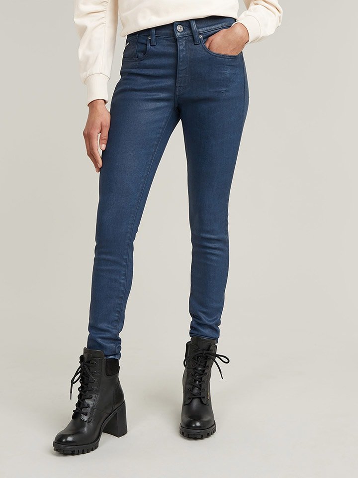 G-Star Dżinsy "Lhana" - Skinny fit - w kolorze niebieskim rozmiar: W25/L30