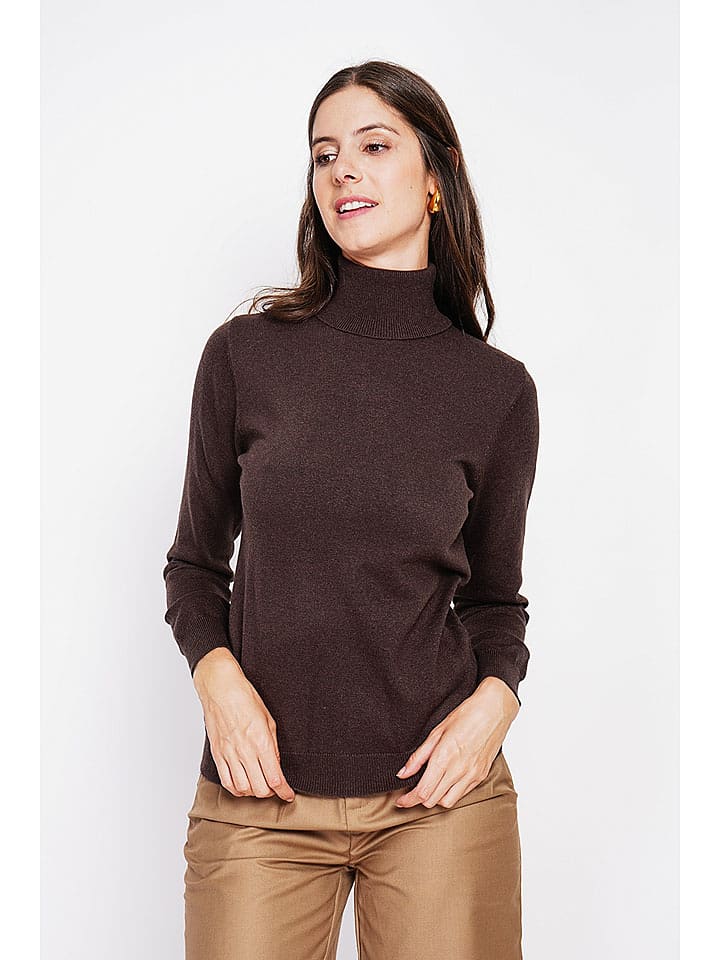 ASSUILI Golf w kolorze ciemnobrązowym rozmiar: 40