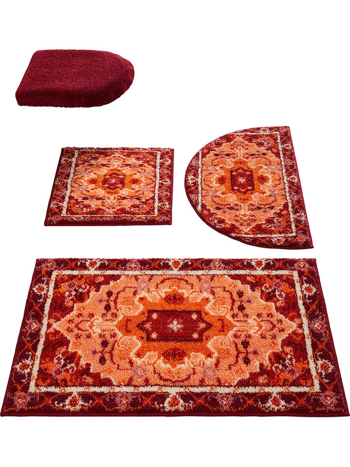 heine home Dywanik łazienkowy w kolorze czerwonym rozmiar: 50x80 cm