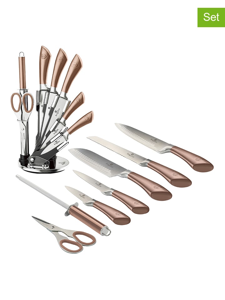 Berlinger Haus 8-częściowy zestaw w kolorze srebrno-różowozłotym rozmiar: onesize