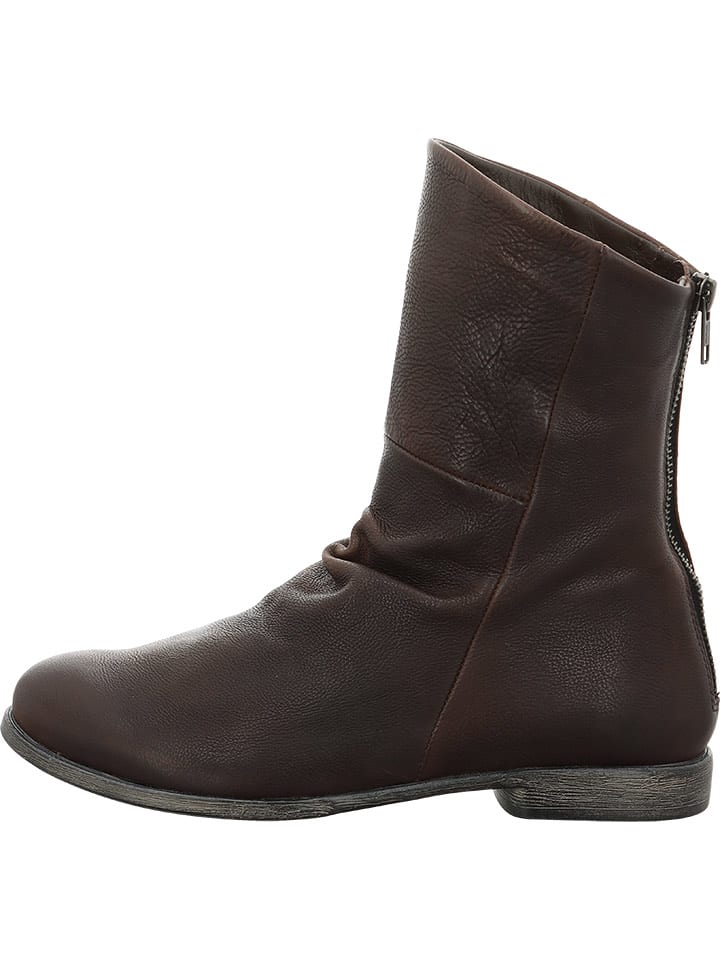 Think! Skórzane botki w kolorze brązowym rozmiar: 36