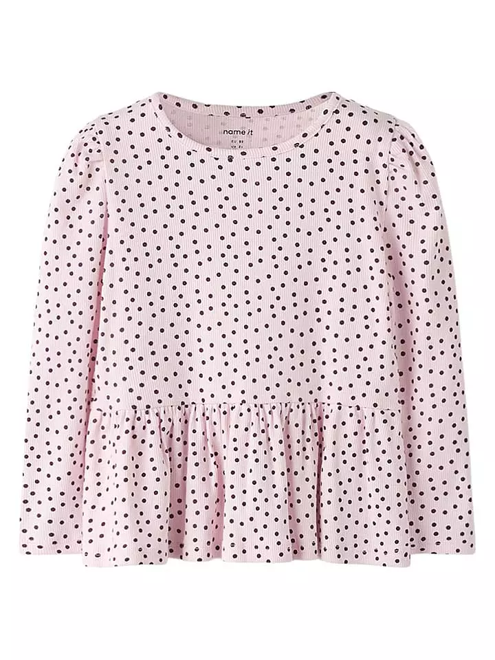 name it Koszulka "Tenna" w kolorze jasnoróżowo-czarnym rozmiar: 104