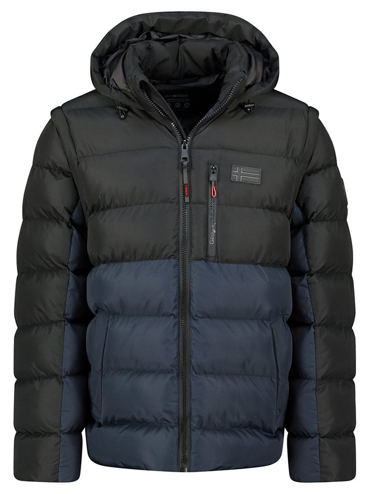 Geographical Norway Kurtka pikowana "Badamo" w kolorze granatowo-czarnym rozmiar: XXL