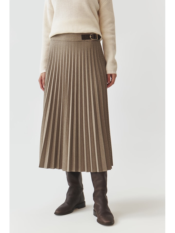 TATUUM Spódnica "Antaliki" w kolorze beżowym rozmiar: 34