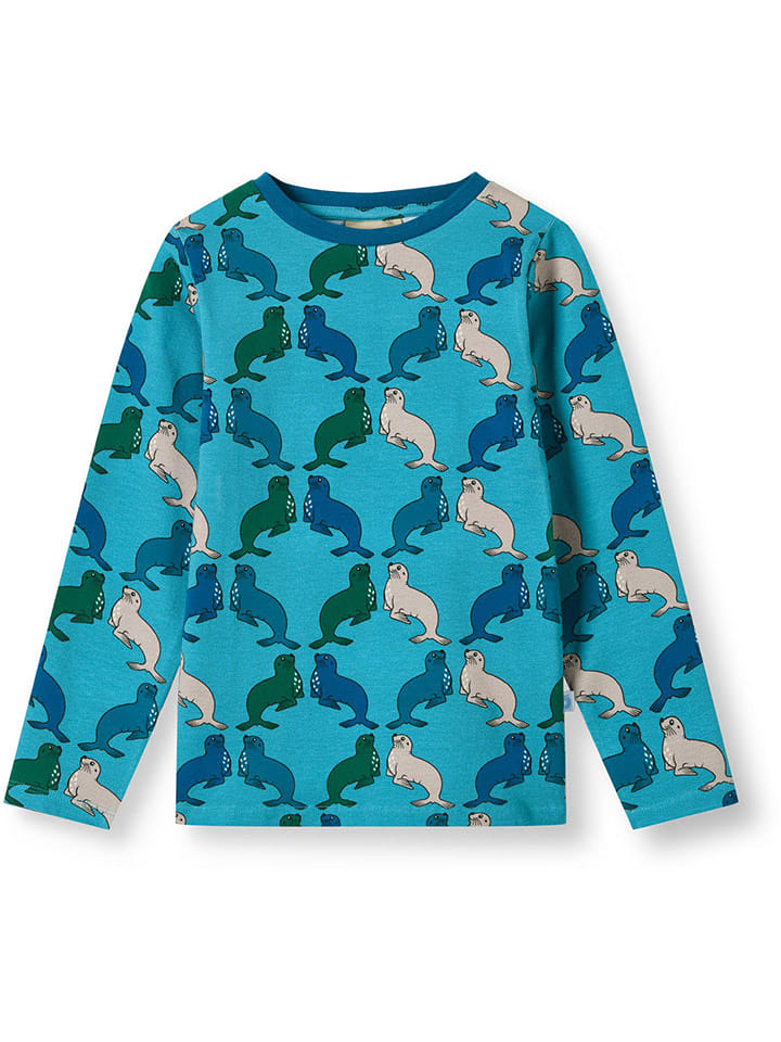 Småfolk Koszulka "Gala" w kolorze niebieskim rozmiar: 86/92