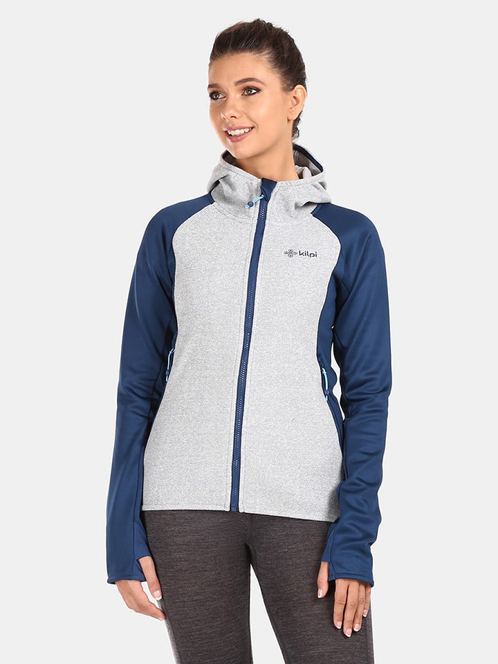 Kilpi Kurtka polarowa "Versam" w kolorze szaro-granatowym rozmiar: 38