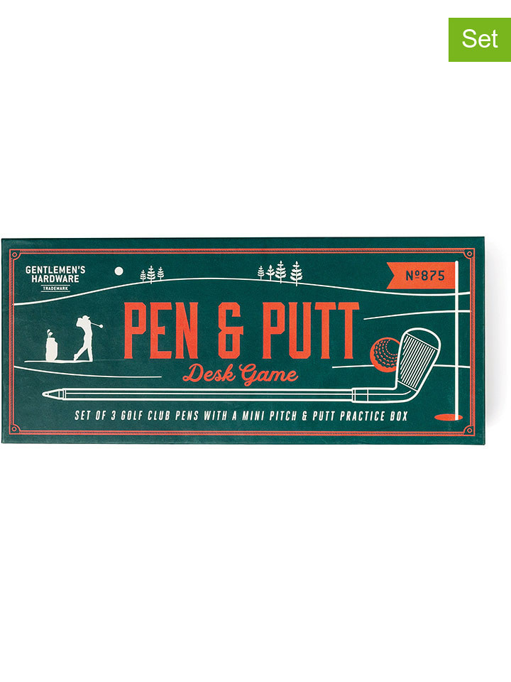 Gentlemen's Hardware Długopisy (3 szt.) w kolorze srebrno-czarnym rozmiar: onesize