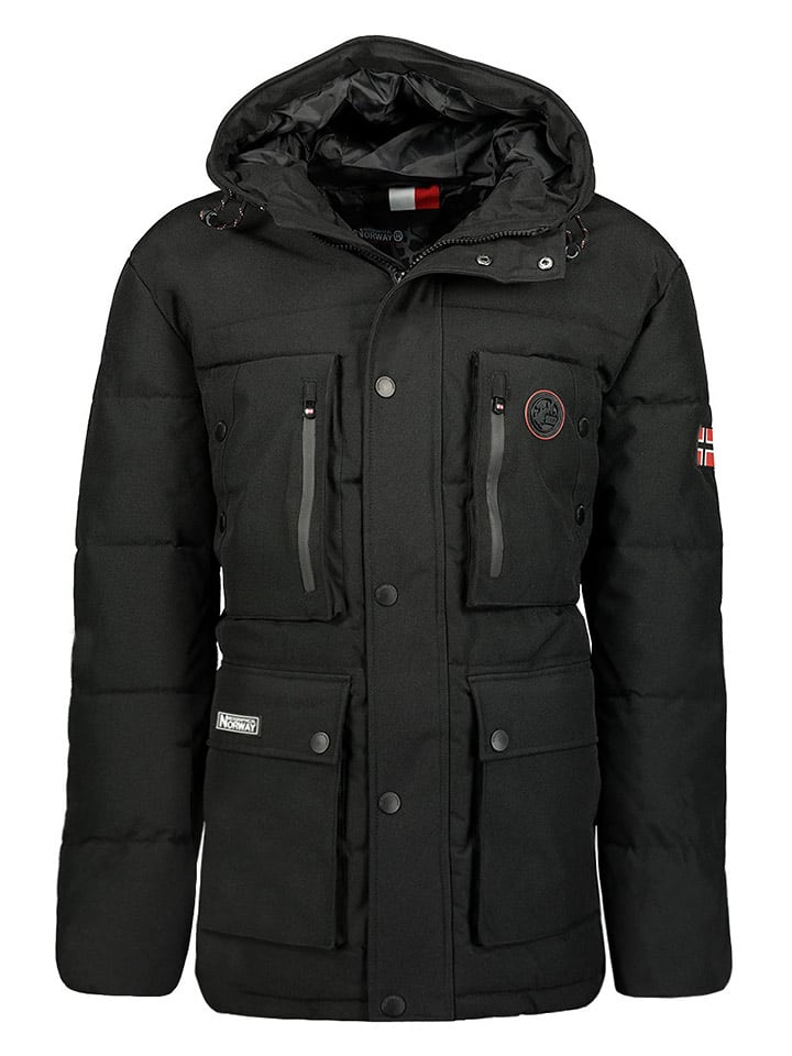 Geographical Norway Parka w kolorze czarnym rozmiar: S