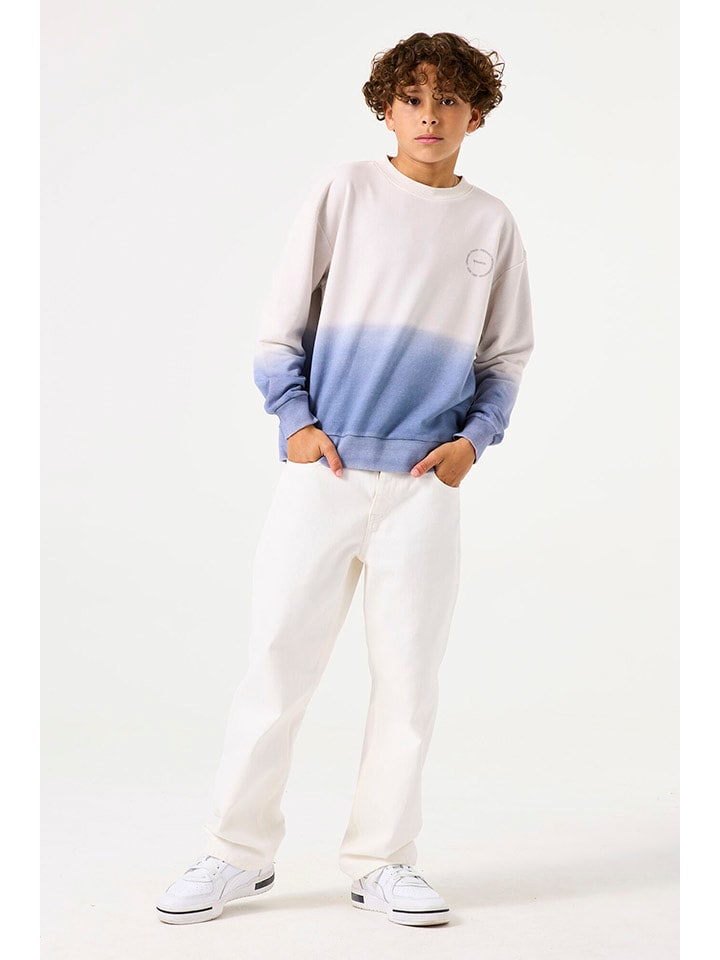 Garcia Bluza w kolorze niebiesko-białym rozmiar: 128/134