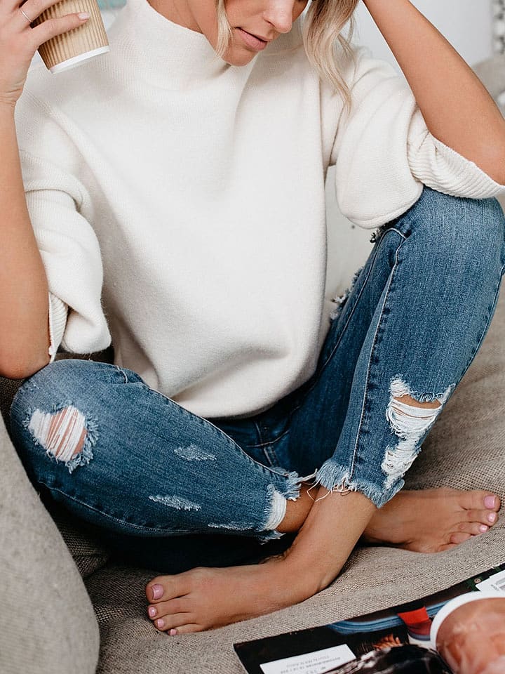 Milan Kiss Sweter w kolorze kremowym rozmiar: S