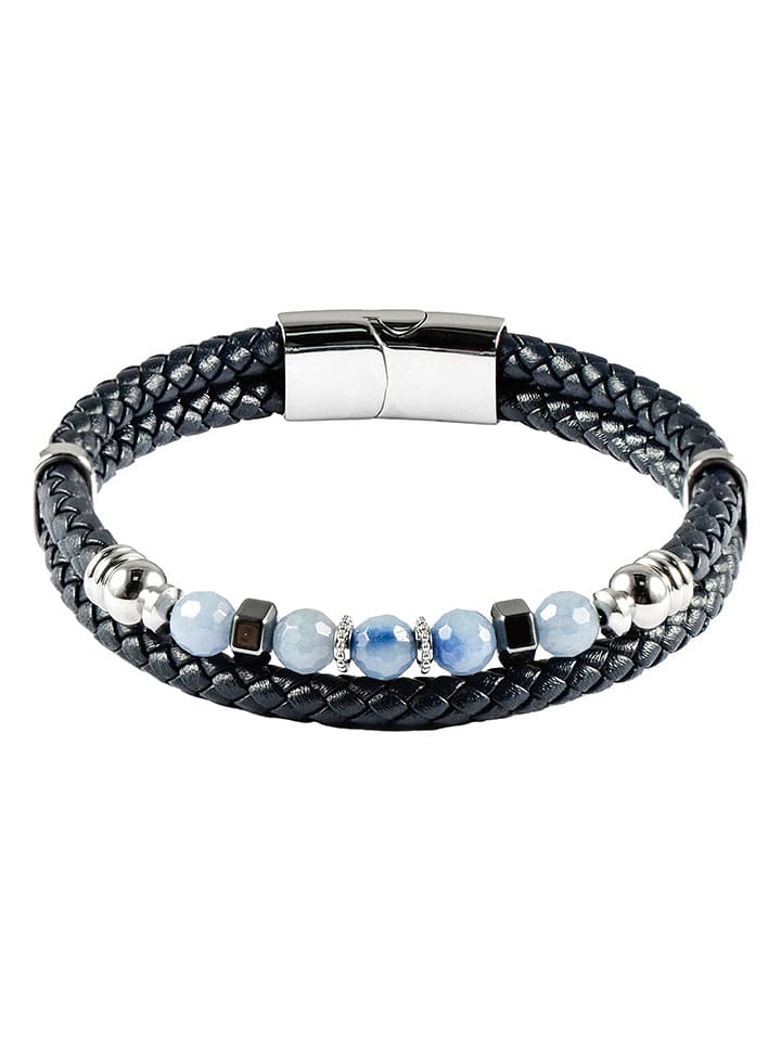 U.S. Polo Assn. Skórzana bransoletka w kolorze granatowym rozmiar: onesize