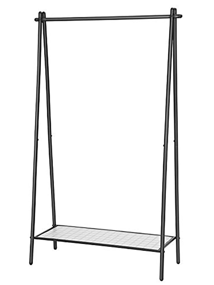 SONGMICS Garderoba stojąca w kolorze czarnym - 92,5 x 153 x 33,5 cm rozmiar: onesize