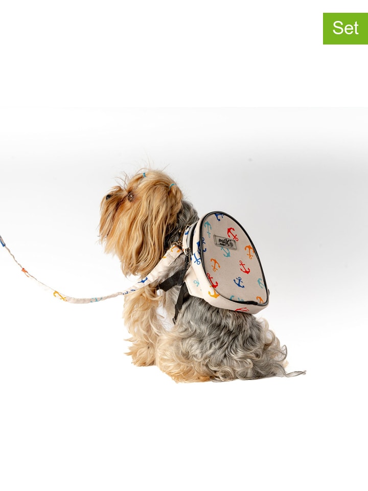 Paws&Whiskers 2-częściowy zestaw w kolorze kremowym dla psa rozmiar: onesize