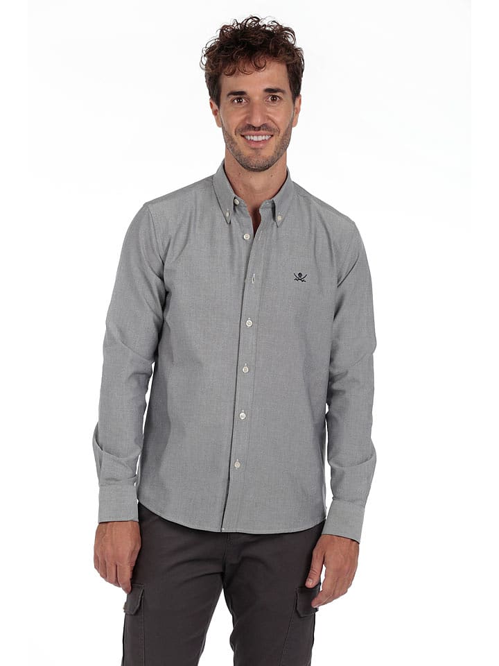 The Time of Bocha Koszula "Oxford" w kolorze szarym rozmiar: S