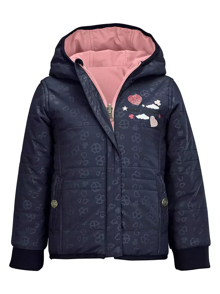 Killtec Dwustronna kurtka funkcyjna w kolorze granatowo-jasnoróżowym rozmiar: 86/92