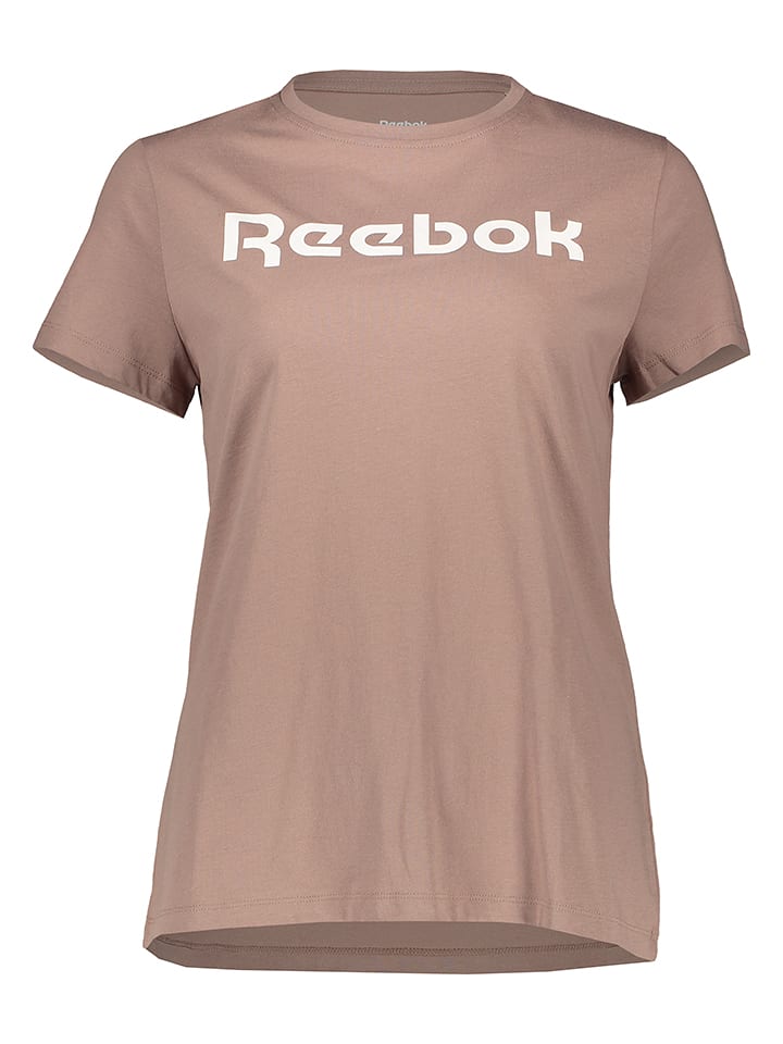 Reebok Koszulka w kolorze jasnobrązowym rozmiar: M