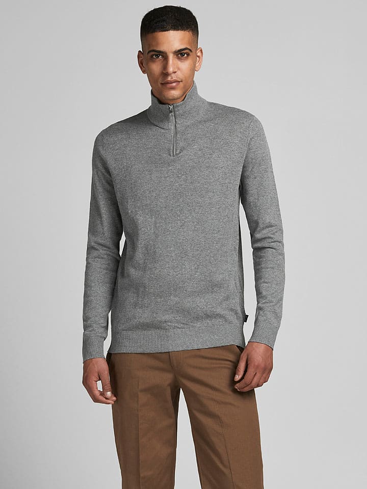 Jack & Jones Sweter w kolorze szarym rozmiar: XL