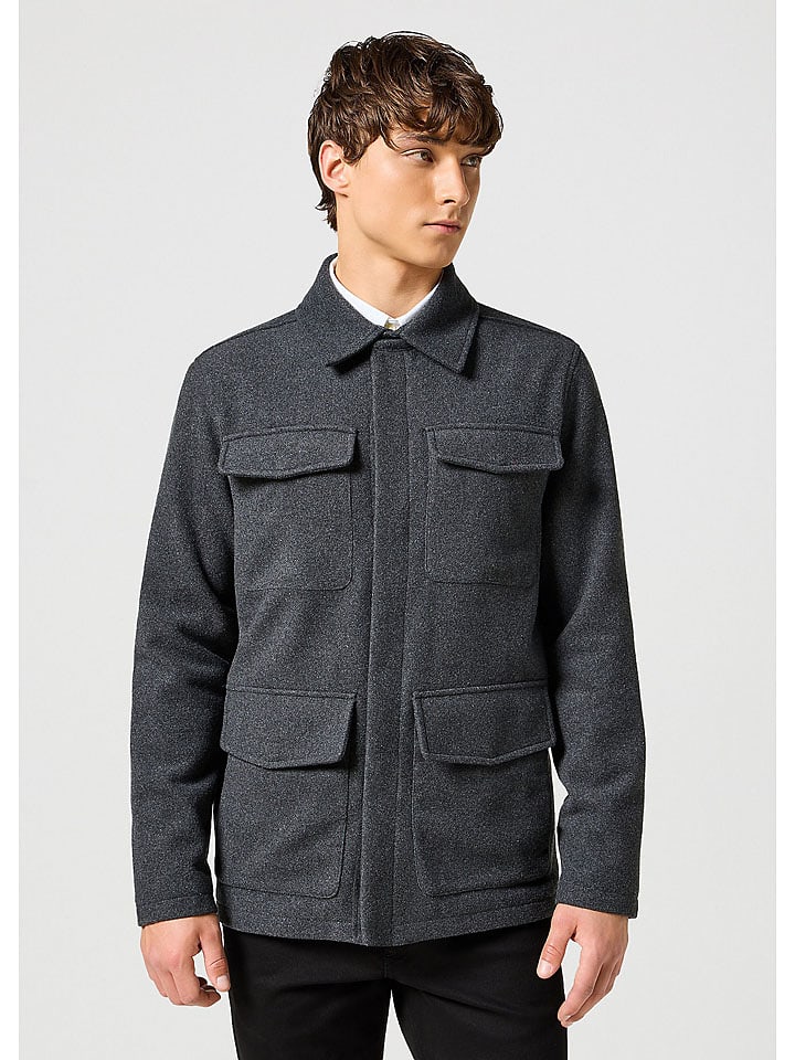 Wrangler Kurtka przejściowa w kolorze antracytowym rozmiar: XL