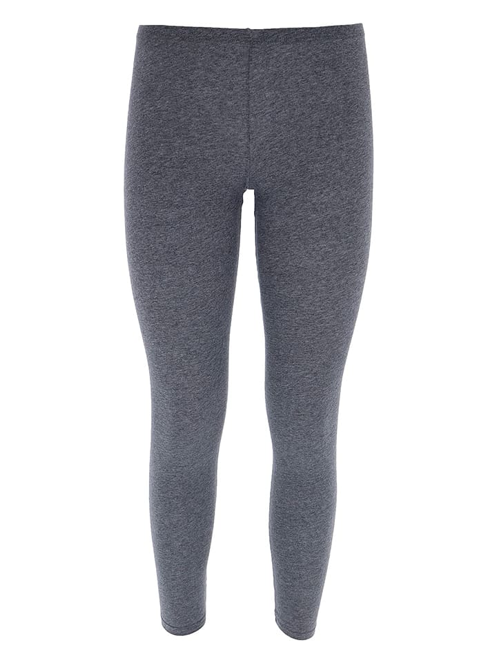COTONELLA Legginsy w kolorze szarym rozmiar: L