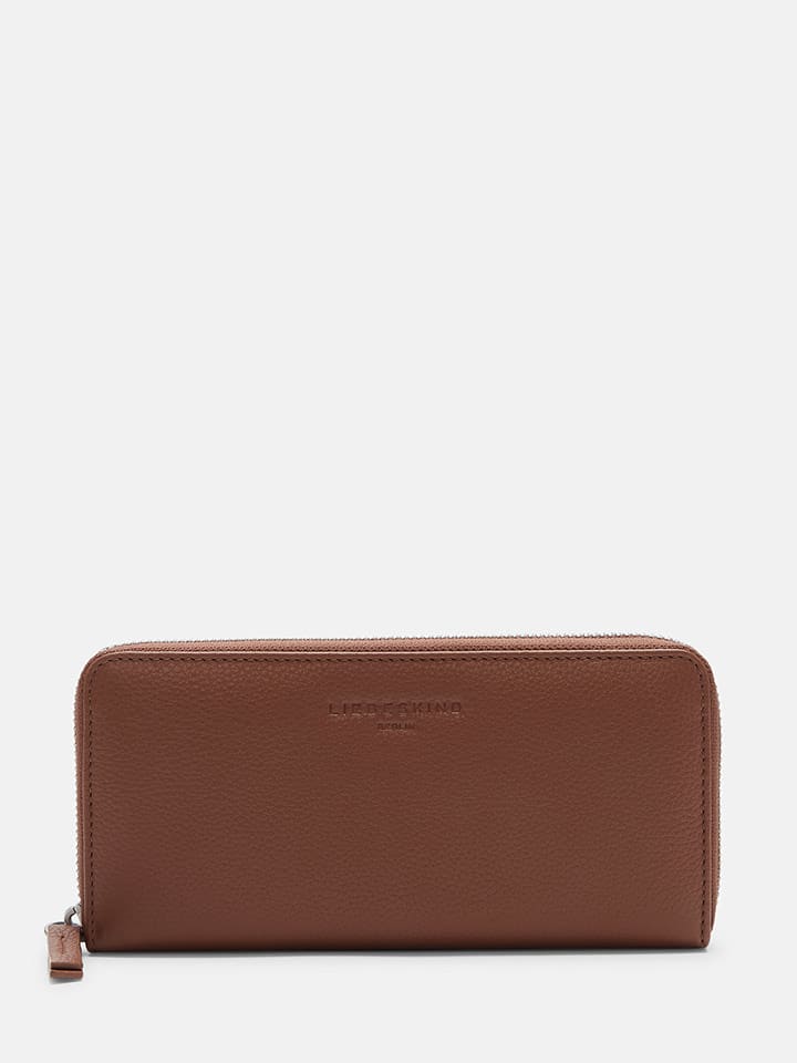 Liebeskind Berlin Skórzany portfel w kolorze jasnobrązowym - 19 x 9 x 2 cm rozmiar: onesize