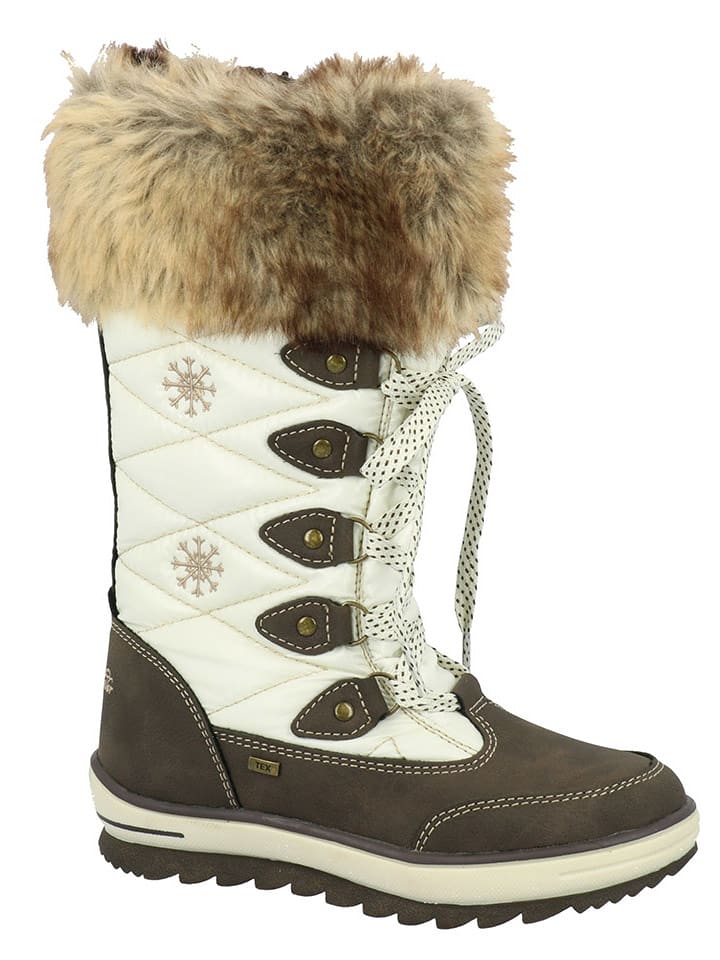 Tom Tailor Botki w kolorze kremowo-oliwkowym rozmiar: 25