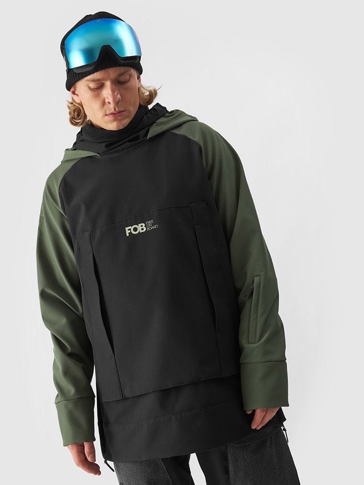 4F Kurtka softshellowa w kolorze oliwkowo-czarnym rozmiar: 3XL