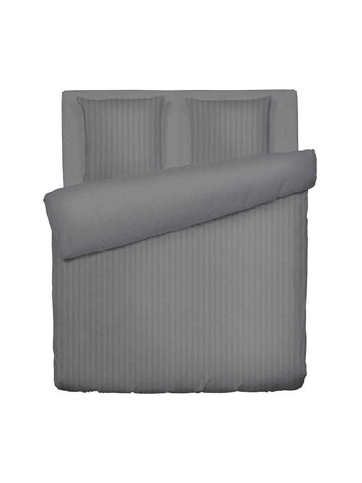 CXL by Christian Lacroix Komplet pościeli satynowej w kolorze szarym rozmiar: 240x220 cm