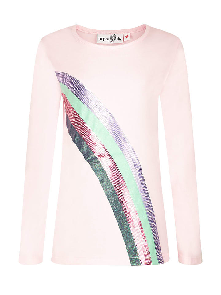 happy girls by Eisend Koszulka w kolorze jasnoróżowym rozmiar: 98