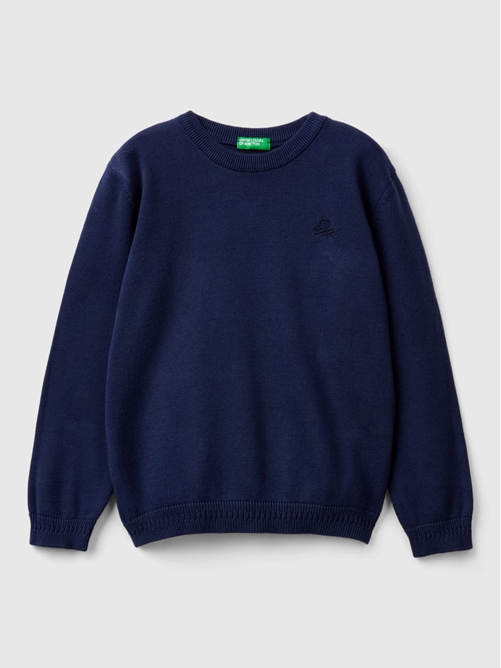 Benetton Sweter w kolorze granatowym rozmiar: 82