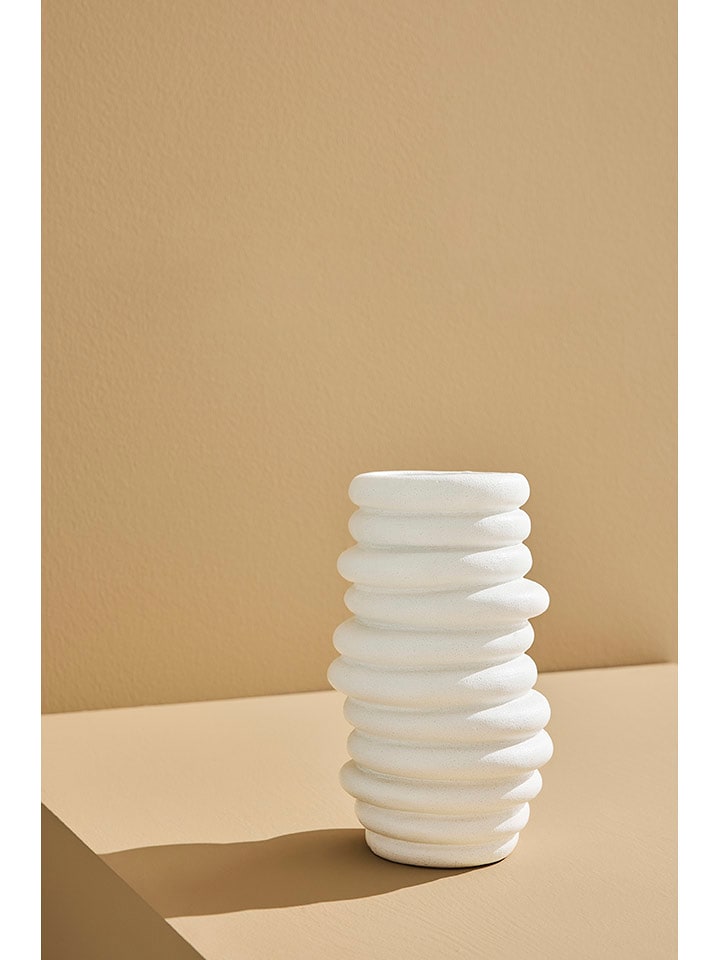Jotex Wazon "Beth" w kolorze białym - wys. 28,5 x Ø 16 cm rozmiar: onesize