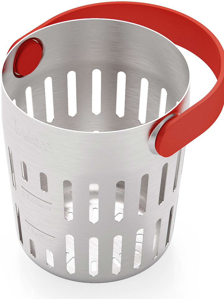 Trebonn Koszyk w kolorze biało-pomarańczowym - 11,5 x 13 x 12 cm rozmiar: onesize