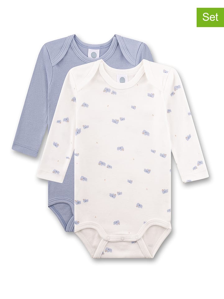 Sanetta Body (2 szt.) w kolorze błękitnym i białym rozmiar: 92
