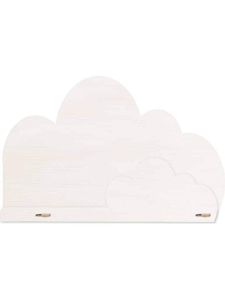 little nice things Regał ścienny "Cloud" w kolorze kremowym - 45 x 30 x 15 cm rozmiar: onesize