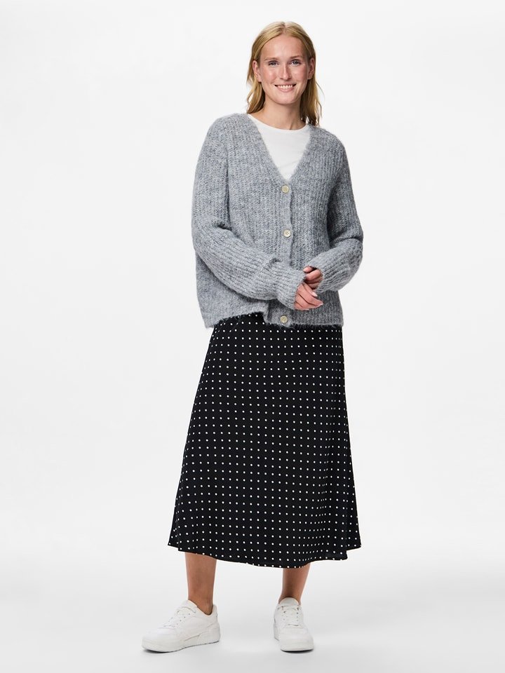 Pieces Kardigan w kolorze szarym rozmiar: M