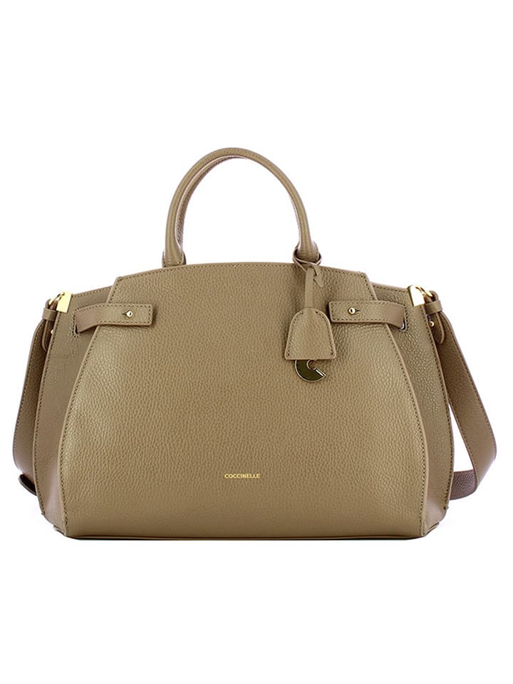 COCCINELLE Skórzana torebka w kolorze jasnobrązowym - 36 x 28 x 18 cm rozmiar: onesize