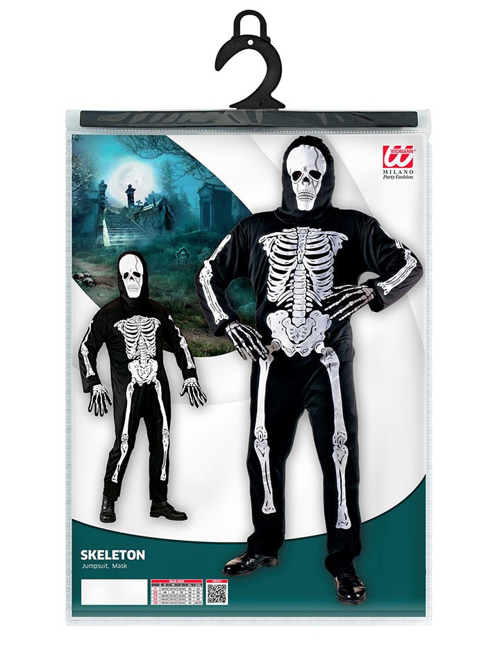 Carnival Party 2-częściowy kostium w kolorze czarno-białym rozmiar: L