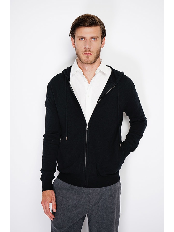 William de Faye Kardigan w kolorze czarnym rozmiar: 48