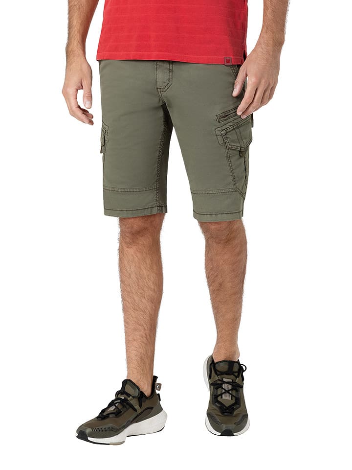 Timezone Szorty dżinsowe w kolorze khaki rozmiar: W30