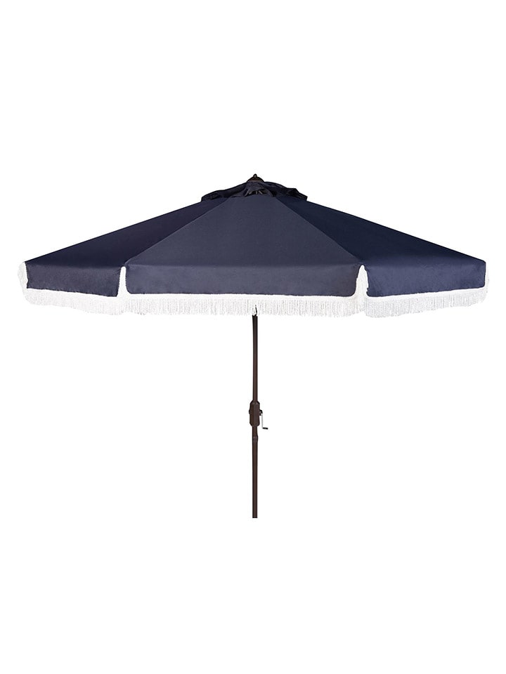Safavieh Parasol przeciwsłoneczny w kolorze granatowym - wys. 251 x Ø 256 cm rozmiar: onesize